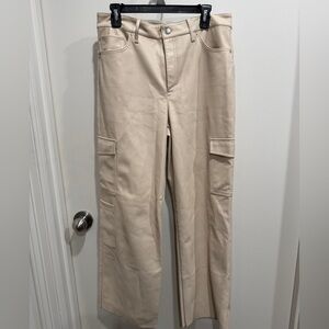 Express Cream Wide Leg Pants. Hardly Used